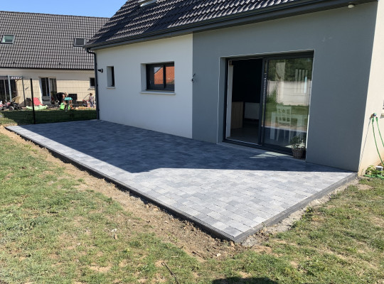 Terrasse pavage 3 tons gris | 